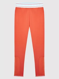 Legginsy - DKNY Legginsy D34A44 M Pomarańczowy Slim Fit - grafika 1