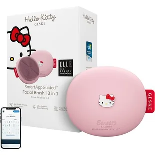 Szczoteczka do czyszczenia twarzy 3w1 Geske z Aplikacją (Hello Kitty różowy) - Szczoteczki do twarzy - miniaturka - grafika 1