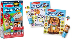 Sticker WOW! Stempelki naklejkami Dwupak książeczek Pies Kot 900 naklejek - Zabawki kreatywne - miniaturka - grafika 1