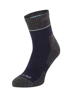 SEALSKINZ Bircham wodoodporne skarpety do kostek Morston-Solo Quickdry na każdą pogodę, granatowe/szare Marl/kremowe, M, Granatowy/Szary Marl/Kremowy, Medium - Skarpetki damskie - miniaturka - grafika 1