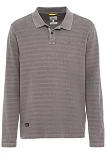camel active Męski 409865/1P01 T-shirt męski, szary (Stone Gray), S, Stone Gray, S - Koszulki męskie - miniaturka - grafika 1