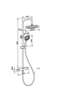 Zestawy prysznicowe - Invena Musta Zestaw prysznicowy natynkowy termostatyczny z deszczownicą chrom AU-84-001-X - odbiór osobisty: Kraków, Warszawa - miniaturka - grafika 1