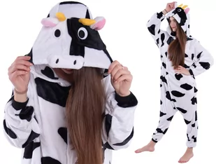 Krowa Piżama Kigurumi Onesie Przebranie 164 - Piżamy chłopięce - miniaturka - grafika 1