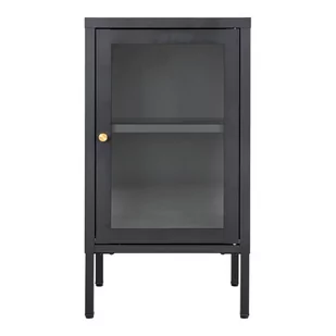 Czarna metalowa witryna 38x70 cm Dalby – House Nordic - Witryny - miniaturka - grafika 1