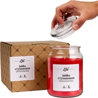 Świece - Świeca zapachowa w szkle duża Lile Candle Senses Jabłko z Cynamonem 500g - miniaturka - grafika 1
