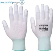 Rękawice robocze - PORTWEST A121 RĘKAWICA NYLONOWA Z PALCAMI POWLEKANYMI PU; BIAŁY - miniaturka - grafika 1
