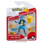 Figurki dla dzieci - Figurki Bitewne Pokemon Omanyte Lucario Pikachu - miniaturka - grafika 1