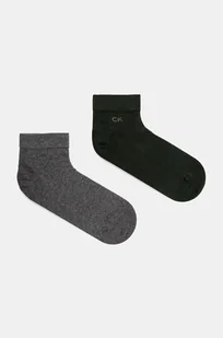 Calvin Klein skarpetki 2-pack męskie kolor zielony - Skarpetki męskie - miniaturka - grafika 1
