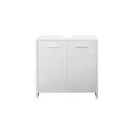 Szafki łazienkowe - Biała szafka pod umywalkę 58x60x33 cm z płyty MDF - miniaturka - grafika 1