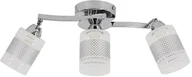 Lampy sufitowe - Chromowana listwa sufitowa z 3 spotami 9137/3 8C z serii PINTO - miniaturka - grafika 1