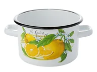 Garnki - GARNEK EMALIOWANY PROSTY B/P CYTRYNA 18CM 3,2L UA 000-GAR-161264/CYTRYNA - miniaturka - grafika 1
