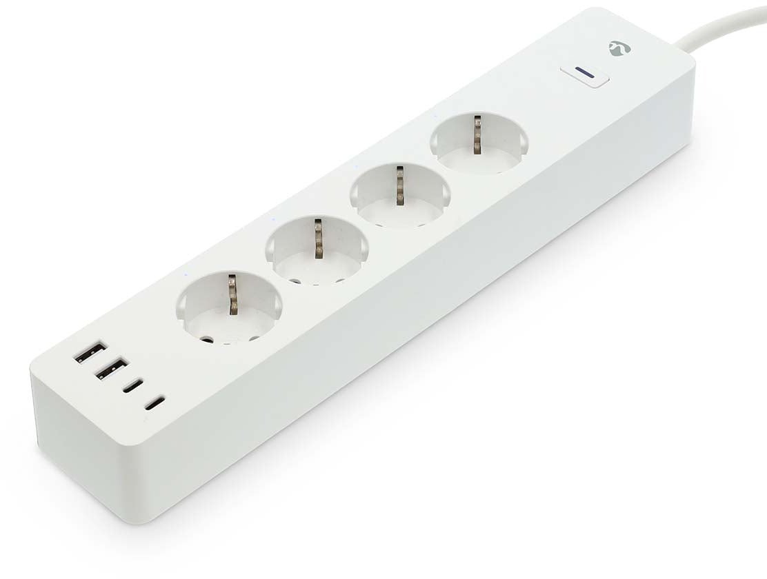 Nedis SmartLife WIFIP313FWT smart extension cord, 16 A, 3680 W