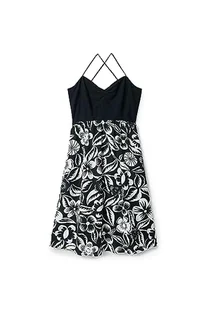 Desigual Women's Woman Tops Template 1 Co Casual Dress, czarny, XL - Koszulki i topy damskie - miniaturka - grafika 1