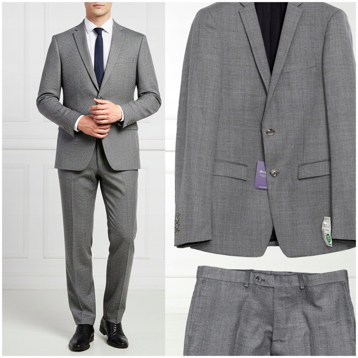 VAN GILS Nowy Garnitur Męski Premium Marynarka + Spodnie r. 40L/98