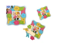 Układanki dla dzieci - Playme Frozen Kraina Lodu Drewniany Zegar 6652_FRO - miniaturka - grafika 1