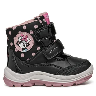 Śniegowce Geox B Flanfil Girl B Abx B463WC 0BCMN C9289 S Czarny - Buty dla dziewczynek - miniaturka - grafika 1