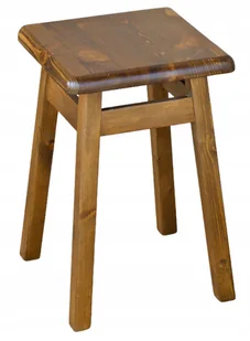Taboret Kuchenny Drewniany Stołek Prosty dąb - Taborety i hokery - miniaturka - grafika 1