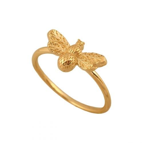 Złoty Pierścionek 585 Nowoczesny 1.5 g, R 13 Rodium