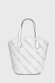Torebki damskie - KARL Lagerfeld Lagerfeld torebka kolor biały - grafika 1