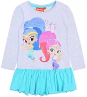 Sukienki i spódniczki dla dziewczynek - Szaro-Miętowa Tunika Dziewczęca Shimmer&Shine - miniaturka - grafika 1