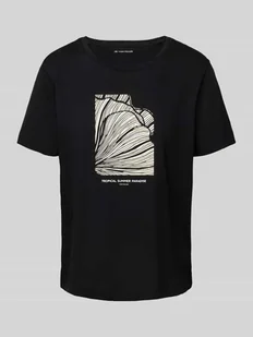 T-shirt o kroju regular fit z czystej bawełny - Koszulki i topy damskie - miniaturka - grafika 1