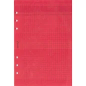 Szkolne artykuły papiernicze - Antra Wkład do segregatora A5 kratka kolorowa kartka - różowa - miniaturka - grafika 1