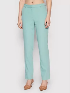 Spodnie damskie - NA-KD Spodnie materiałowe Suit 1018-008349-6138-581 Zielony Fitted Fit - grafika 1