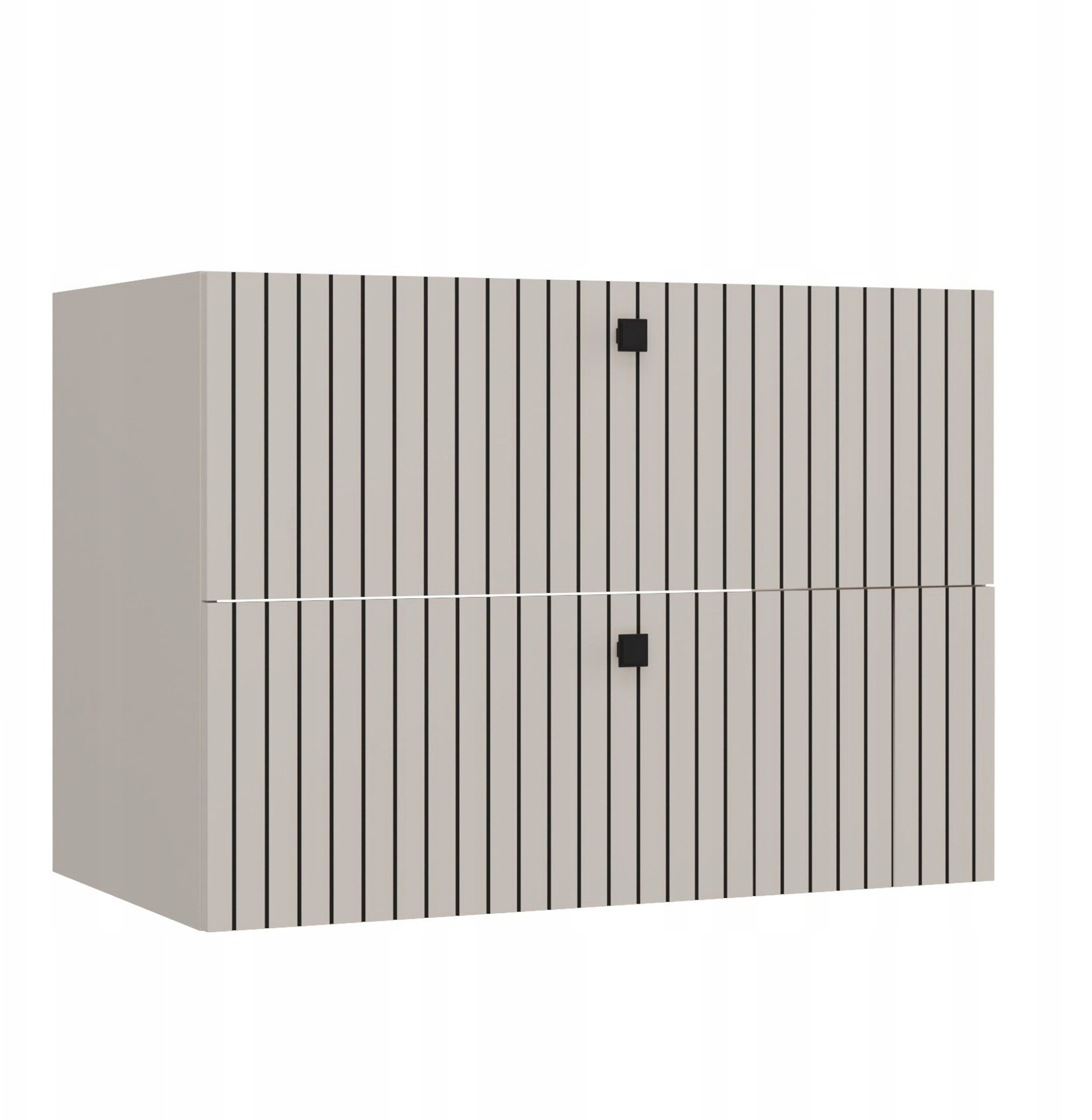 UAB KAME SZAFKA POD UMYWALKĘ TIGO 80 2S KASZMIR 2 SZUFLADY RYFLOWANY FRONT WISZĄCA