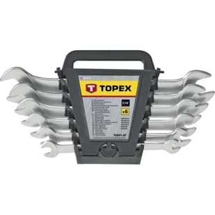 TOPEX grupa Klucze płaskie dwustronne 6-32 mm stal CrV (zestaw 12 szt.) 35D657 35D657 - Akcesoria do elektronarzędzi - miniaturka - grafika 1