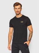 Koszulki męskie - Emporio Armani EA7 T-Shirt 8NPT51 PJM9Z 0208 Czarny Regular Fit - miniaturka - grafika 1