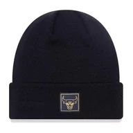 Czapki damskie - New Era Chicago Bulls Beanie czapka - NBA metaliczna odznaka mankiet dzianina - czarno-złota - miniaturka - grafika 1