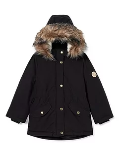 Kurtki i płaszcze dla dziewczynek - NAME IT Nkfmarlin Parka Pb Fo kurtka dziewczęca, czarny, 134 cm - grafika 1