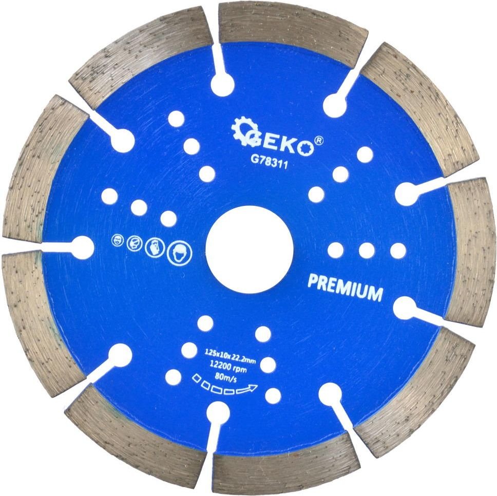 Geko &Tarcza diam.125x10x22,2mm segment. PREMIUM by laser100