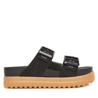 Klapki i japonki damskie - Klapki Melissa Melissa Cozy M Lover Platform Ad M 35977 Czarny - miniaturka - grafika 1