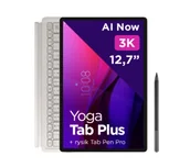 Tablety - Lenovo Yoga Tab Plus 12,7" TB520FU 16/512GB Wi-Fi Perłowy ZAEG0069PL - miniaturka - grafika 1