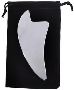 Narzędzie do terapii tkanek miękkich  terapia narzędziowa IASTM - stalowy masażer o wyprofilowanych krawędziach + etui (Shark G77) - Meble i wyposażenie gabinetów medycznych - miniaturka - grafika 1