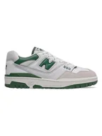 Trampki damskie - New Balance Skórzane sneakersy "BB550" w kolorze biało-zielonym - miniaturka - grafika 1