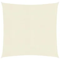 Parasole ogrodowe - vidaXL Żagiel przeciwsłoneczny, 160 g/m, kremowy, 2,5x2,5 m, HDPE vidaXL - miniaturka - grafika 1