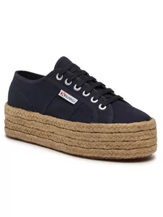 Espadryle damskie - Superga Espadryle 2790 Rope S51186W Granatowy - grafika 1