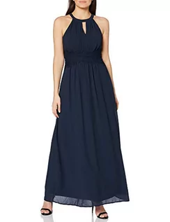 Sukienki - Vila Kobiety Vimilina Maxi Dress - Noos Sukienka, Niebieska (Total Eclipse), 42 - grafika 1