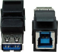 Bachmann Złącze Keystone USB 3.0 B/A żeńsko-żeńskie czarne