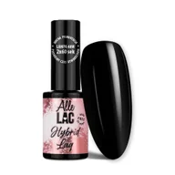 Lakiery hybrydowe - Lakier hybrydowy AlleLac Extra Black HEMA/Di-HEMA Free 6g - miniaturka - grafika 1