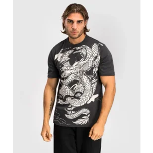 Venum T-shirt Koszulka Dragon's Flight Grey/White - Koszulki sportowe męskie - miniaturka - grafika 1