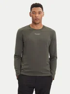 Koszulki męskie - Marc O'Polo Longsleeve 528 2012 52020 Zielony Regular Fit - miniaturka - grafika 1