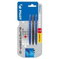 Długopisy - Pilot Długopis Super Grip G Automatyczny Niebieski 1 Sz + Czarny 1 Szt + Niebieski 1 Szt Gratis - miniaturka - grafika 1