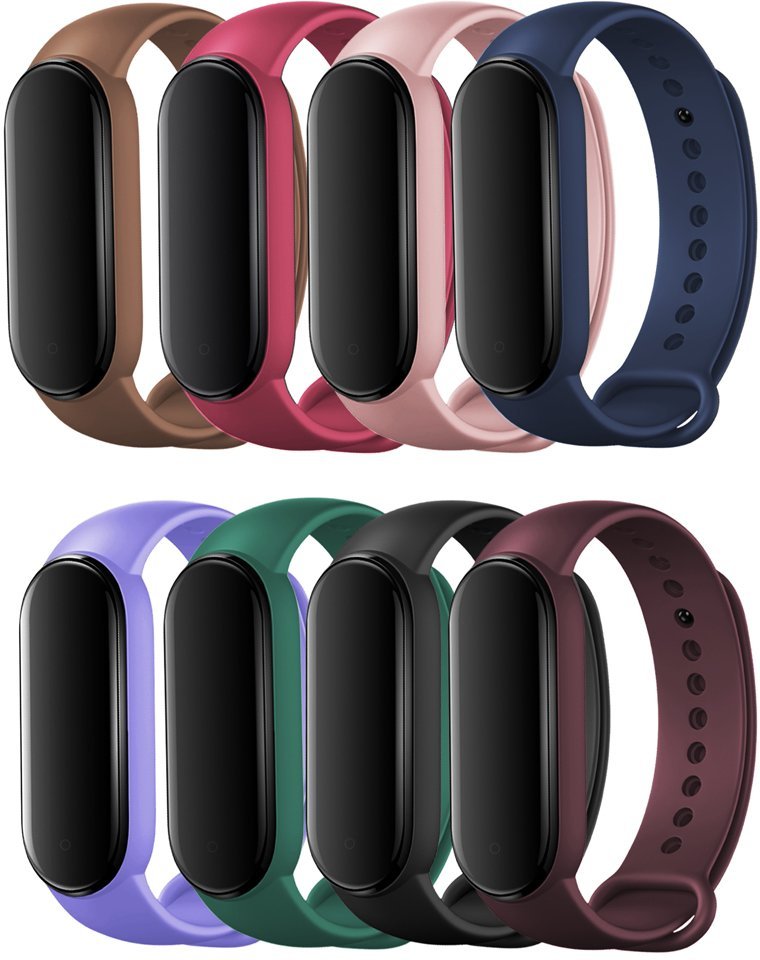 ChronSmarta Zestaw: 8x opaska ChronSmarta do smartband'a Xiaomi Mi Band 5 / 6 / 7