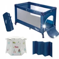 Łóżeczka i kojce - Łóżeczko turystyczne dla dzieci składane kojec i 10x podróżny nocnik tron - miniaturka - grafika 1