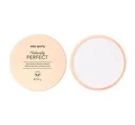 Pudry do twarzy - Miss Sporty Naturally Perfect wegański puder prasowany 001 Transparent 10g - miniaturka - grafika 1