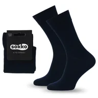 Skarpetki męskie - SOKKO SKARPETKI MĘSKIE DŁUGIE GRANATOWE BAMBUSOWE 39-41 - SM-S60-GRA-39-41 - miniaturka - grafika 1