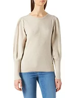 Swetry damskie - Cream & Co. Sweter damski z dzianiny Crdela, Srebrny, XS - miniaturka - grafika 1